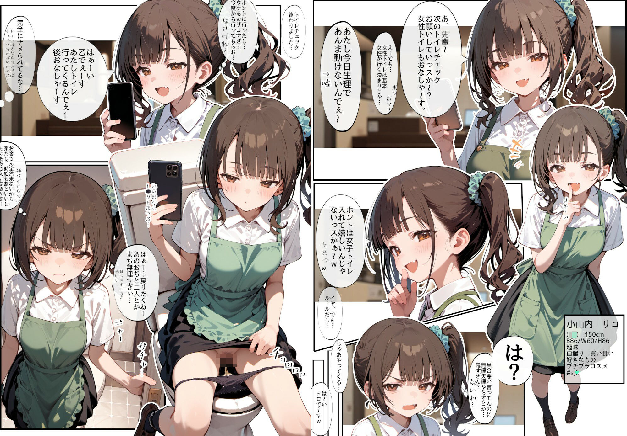 サンプル画像2:よわよわギャルリコちゃん(娘々茶房) [d_608191]