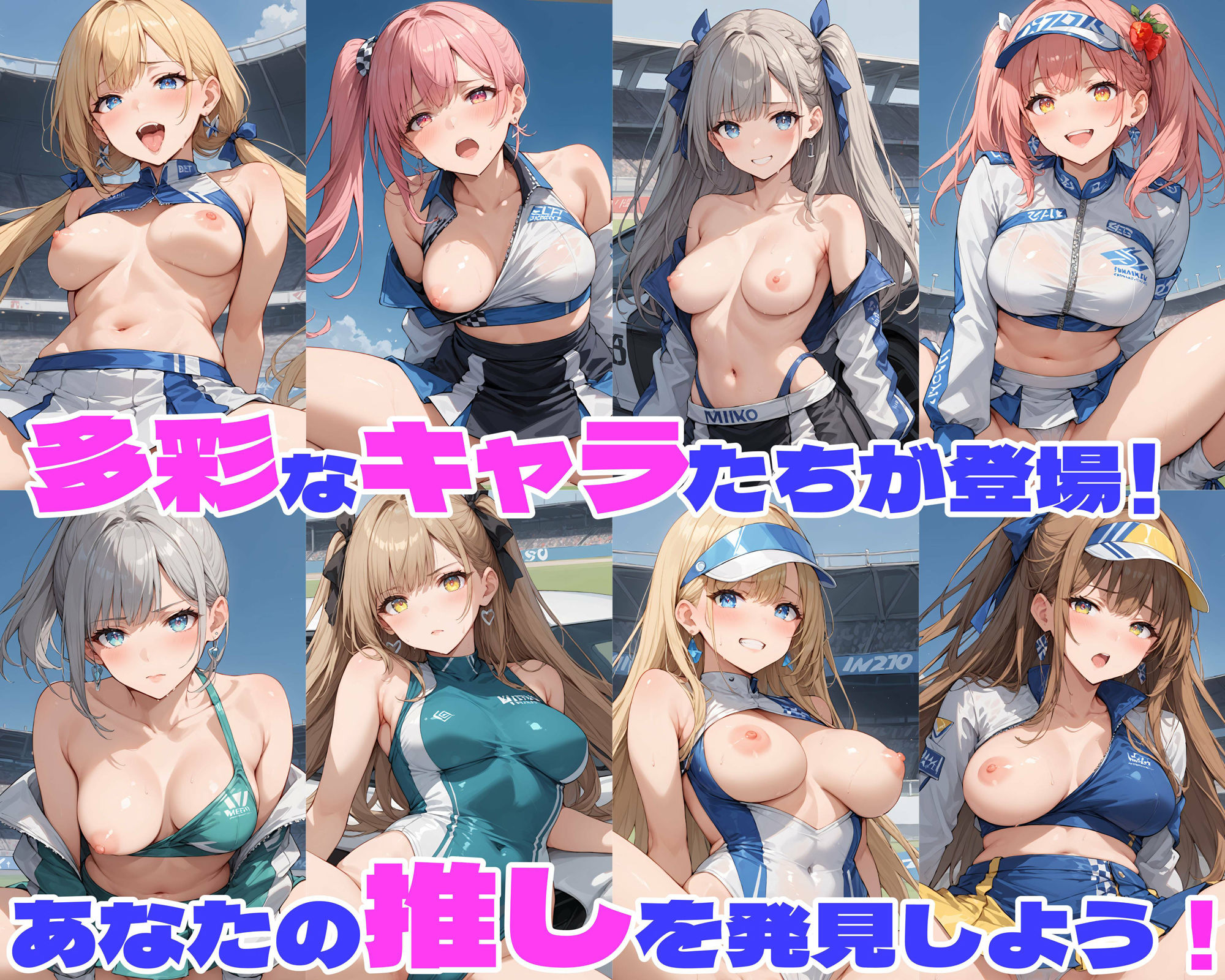 サンプル画像3:性育学園No.32〜レースクイーン編〜バイトの淫乱レースクイーンたちとやりまくれ！【CG500枚】(おふとんパイナップル) [d_608227]