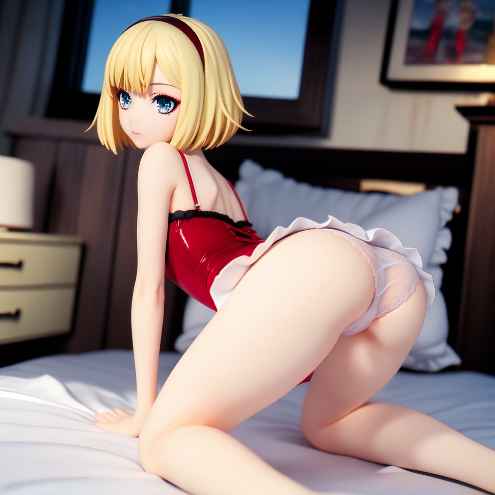 AIイラスト&フィギュア風AIイラスト コゼット・シュナイダー スリップ&ベビードール イラストセット集 画像8