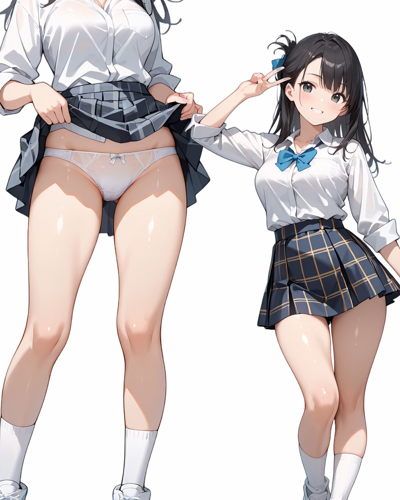 パンツをみせる in Class room(パンチライラスト集) 画像1