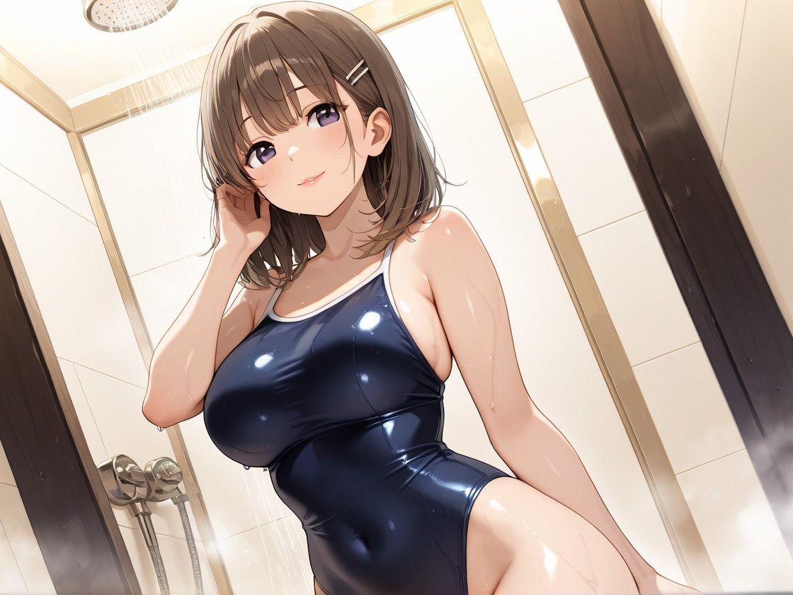 スク水美女とイチャイチャしちゃおう〜水着ズラしてハメまくる夏〜 画像8
