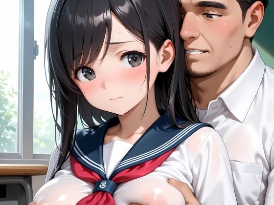 サンプル画像1:キモデブ教師の担任に中出し懇願してしまう女子校生(ママコチャ) [d_608522]