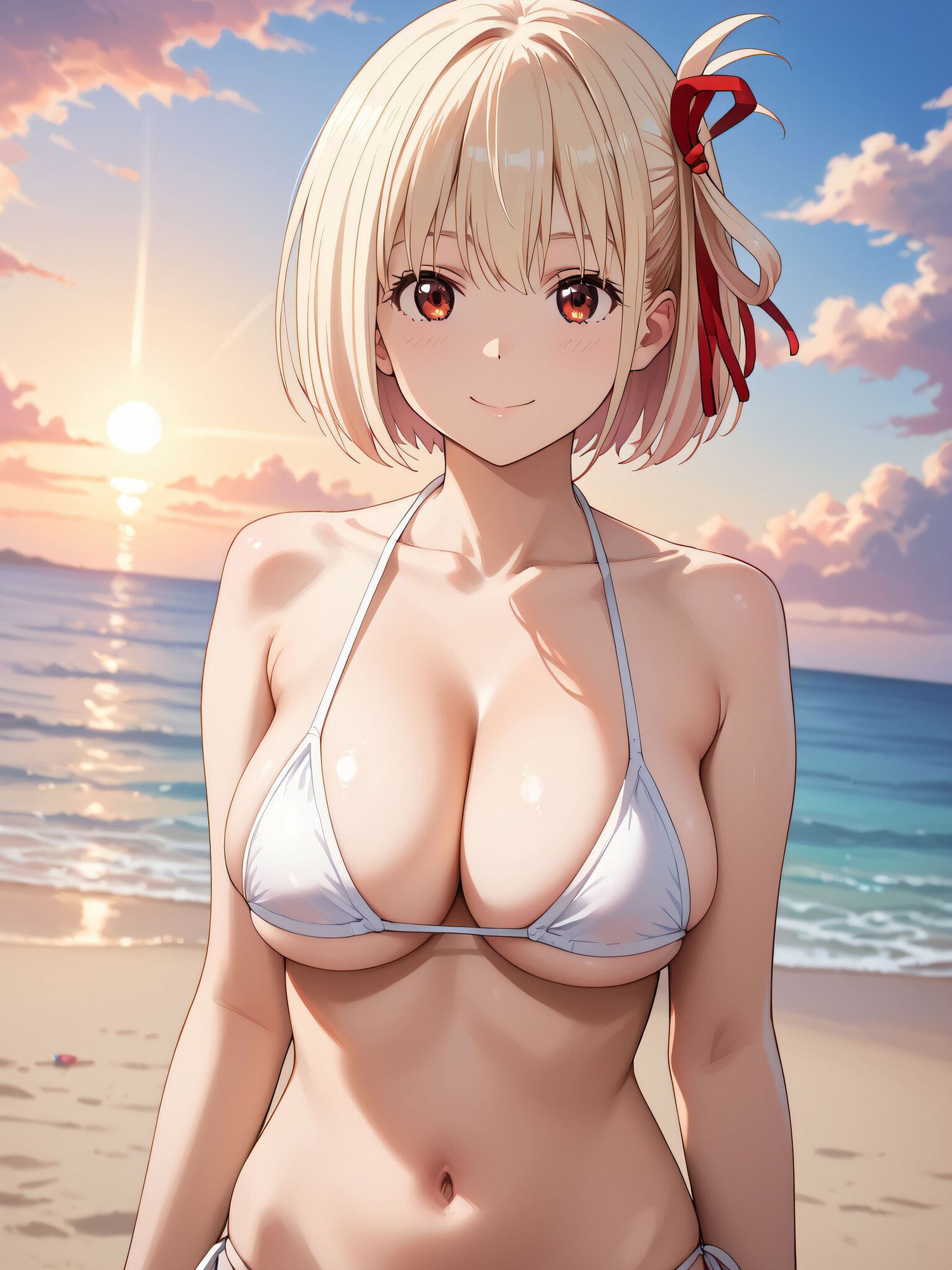 サンプル画像1:錦◯千束のえちえちビーチ(AIれんず) [d_608524]