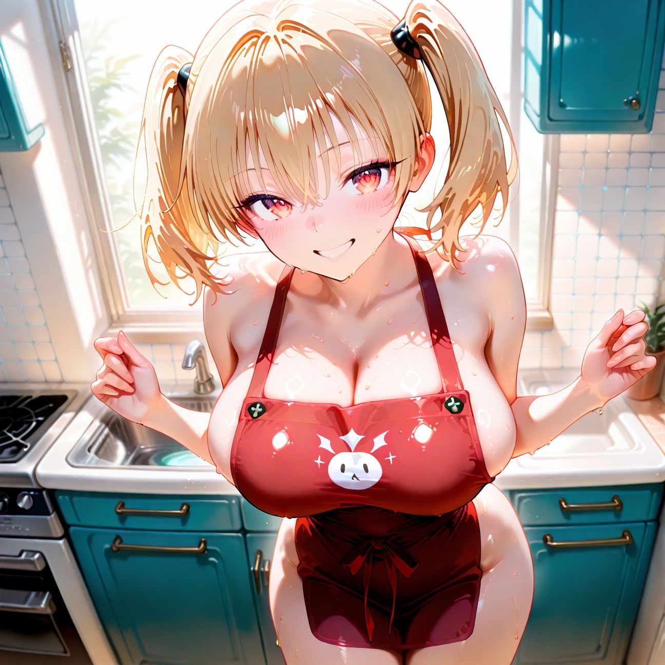 サンプル画像1:【Part4】裸エプロン新妻JKの誘惑(るるれもん) [d_608565]