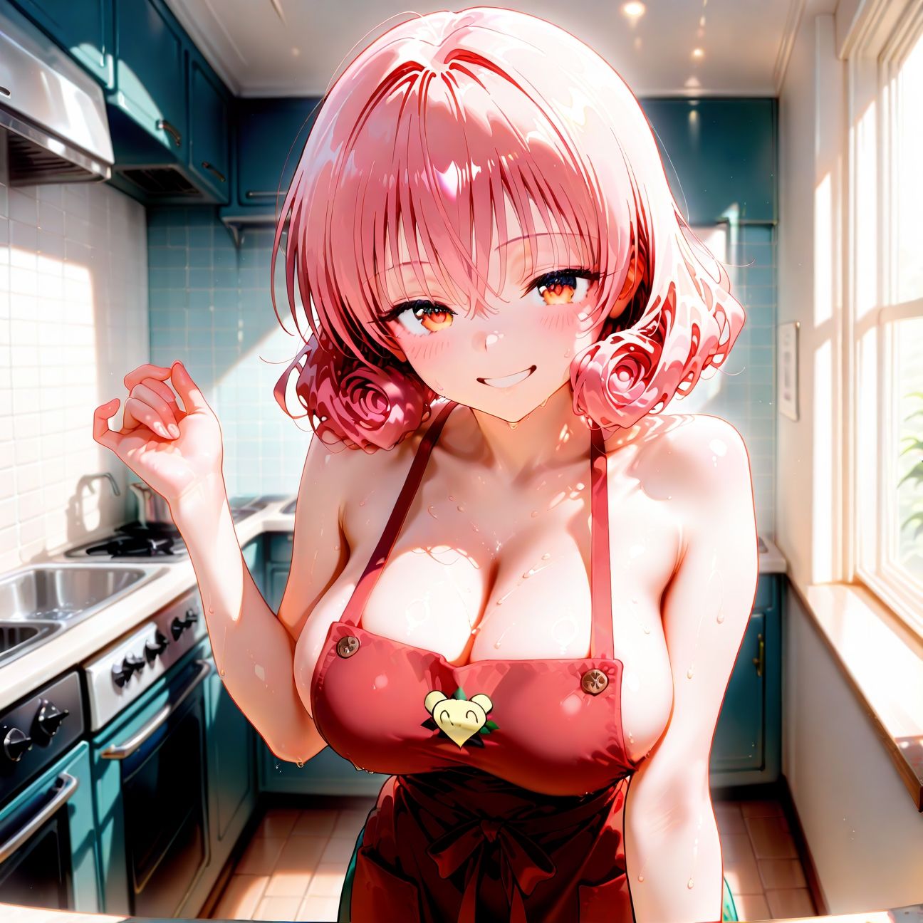 【Part7】裸エプロン新妻JKの誘惑 画像1