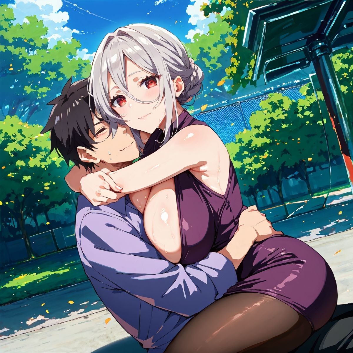 サンプル画像4:巨乳OLにヒミツのサービス残業してもらった件。〜野外H編〜 Vol.5(イセご無沙汰) [d_608597]