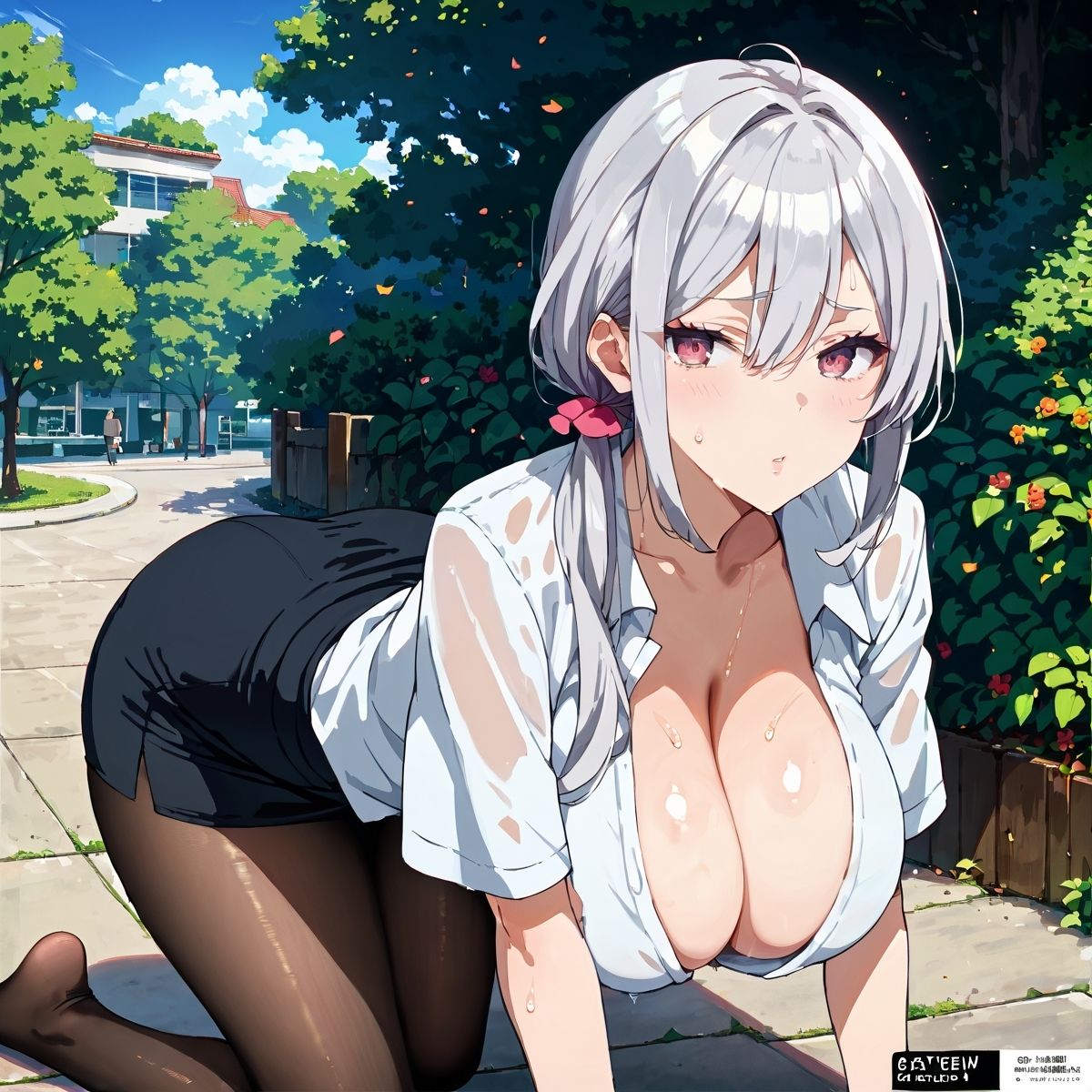 巨乳OLにヒミツのサービス残業してもらった件。〜野外H編〜 Vol.5 画像8