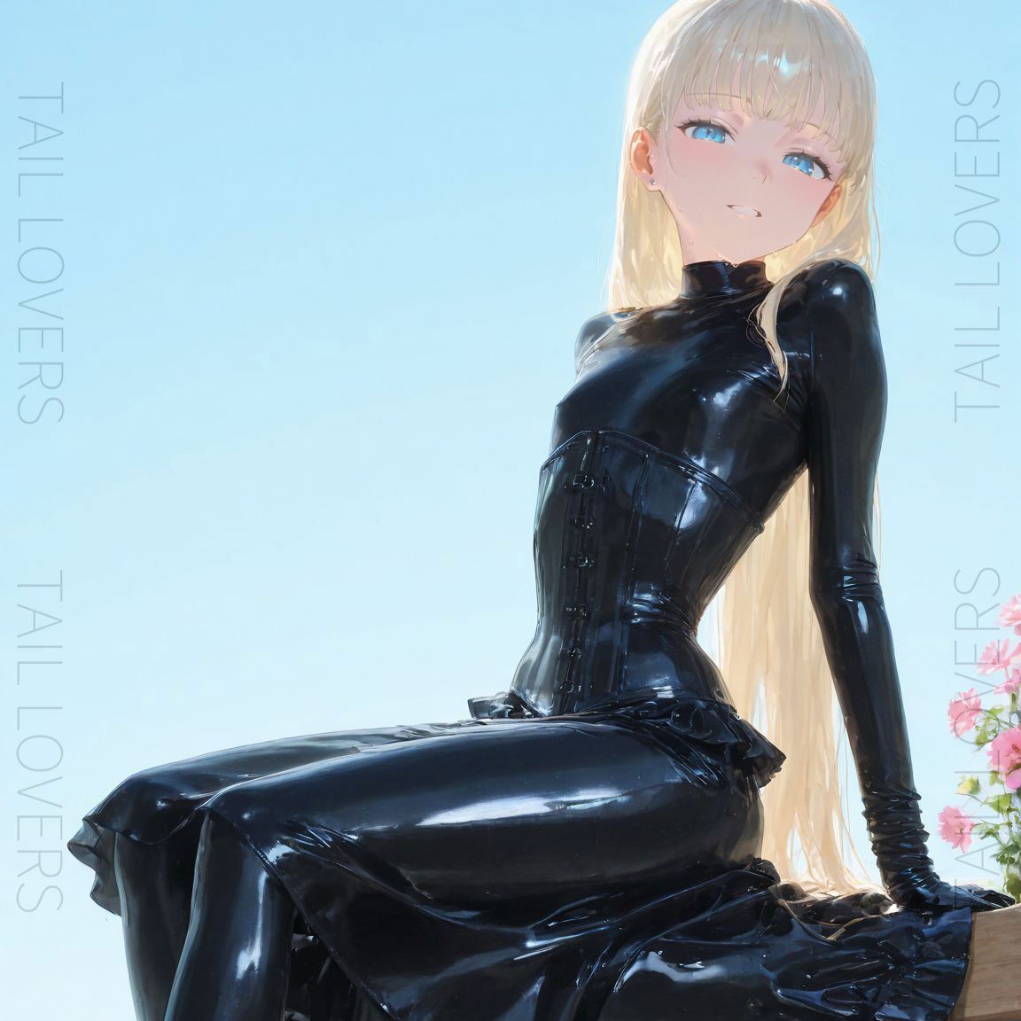 サンプル画像2:黒い薔薇『ラバー衣装と性活』｜Shiny Latex Beauty【148枚】(TAIL LOVERS) [d_608616]