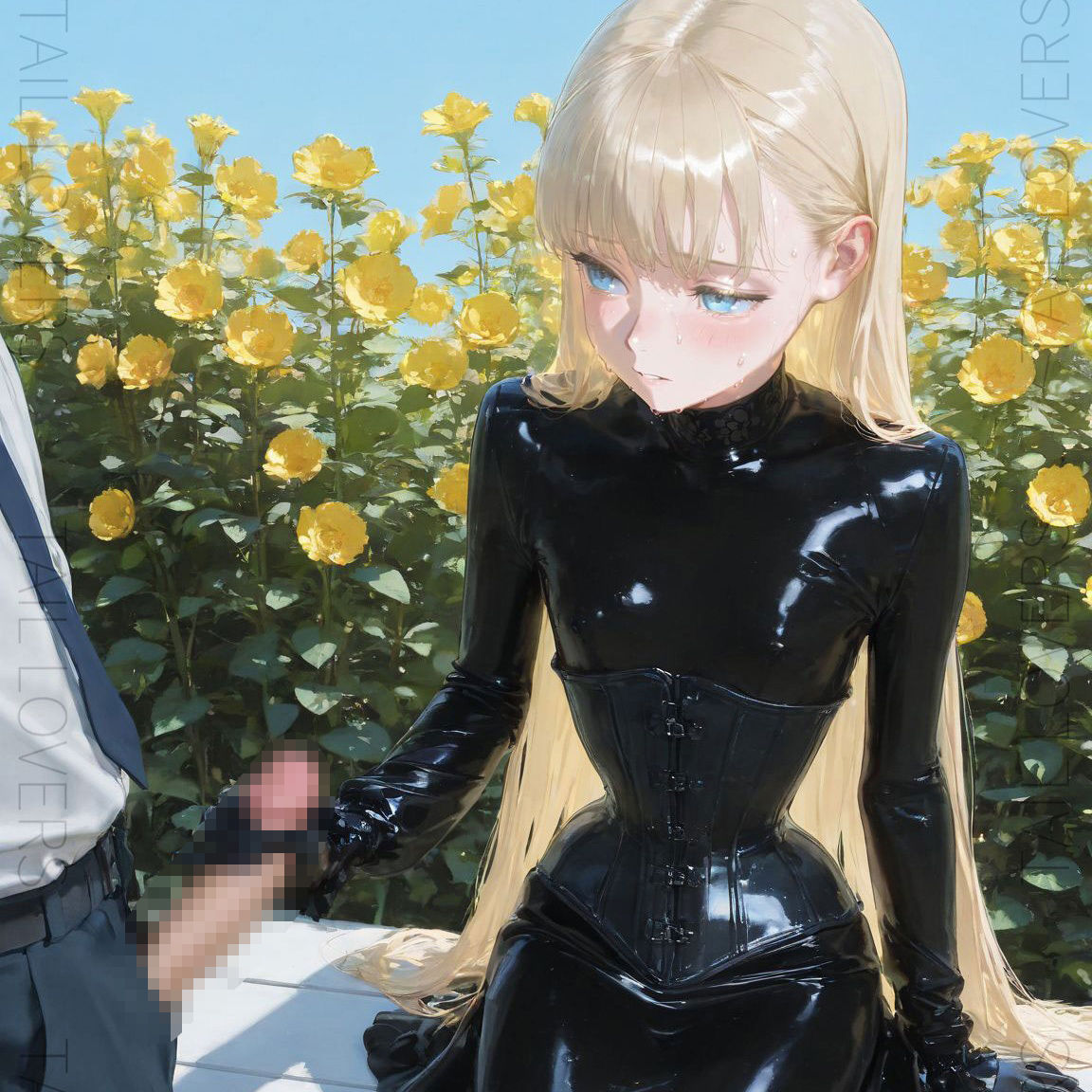 サンプル画像3:黒い薔薇『ラバー衣装と性活』｜Shiny Latex Beauty【148枚】(TAIL LOVERS) [d_608616]