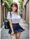 彼女はノーパン通学