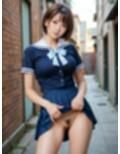 彼女はノーパン通学