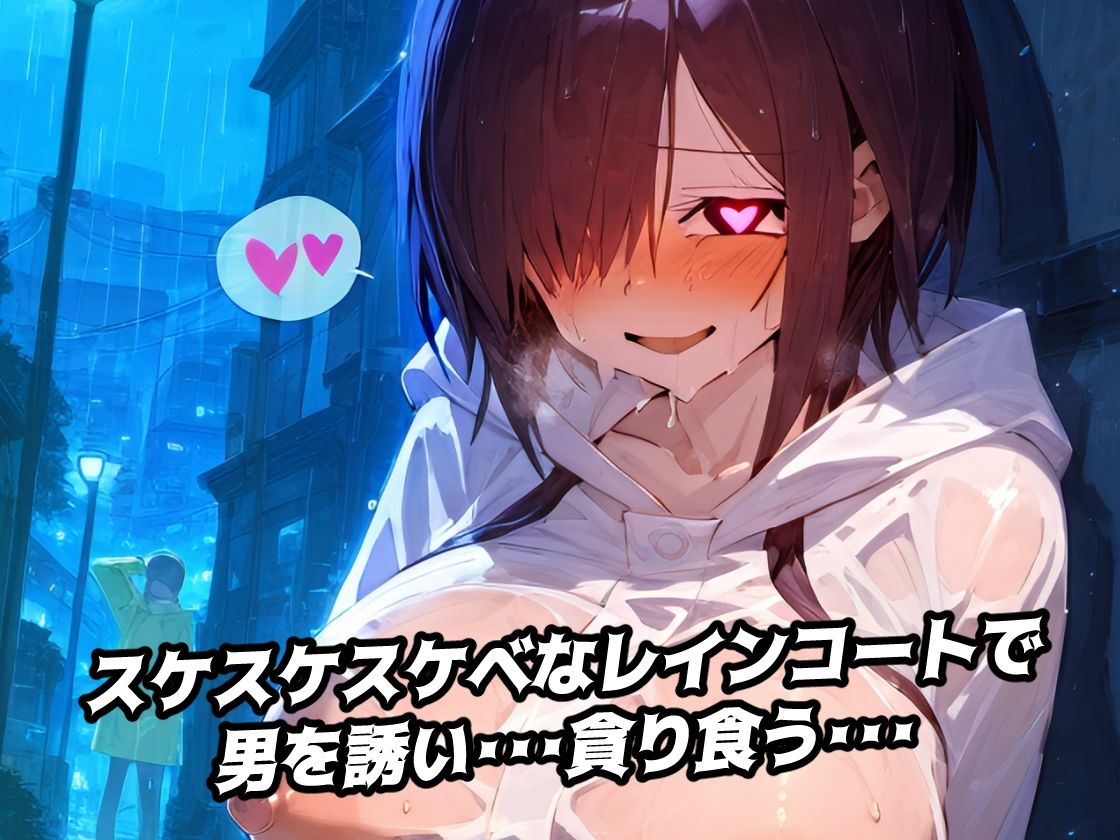 【禁断区域】ドスケベレインコート・・・セックスフリー痴女だらけの街で・・・【CG集500枚】 画像2