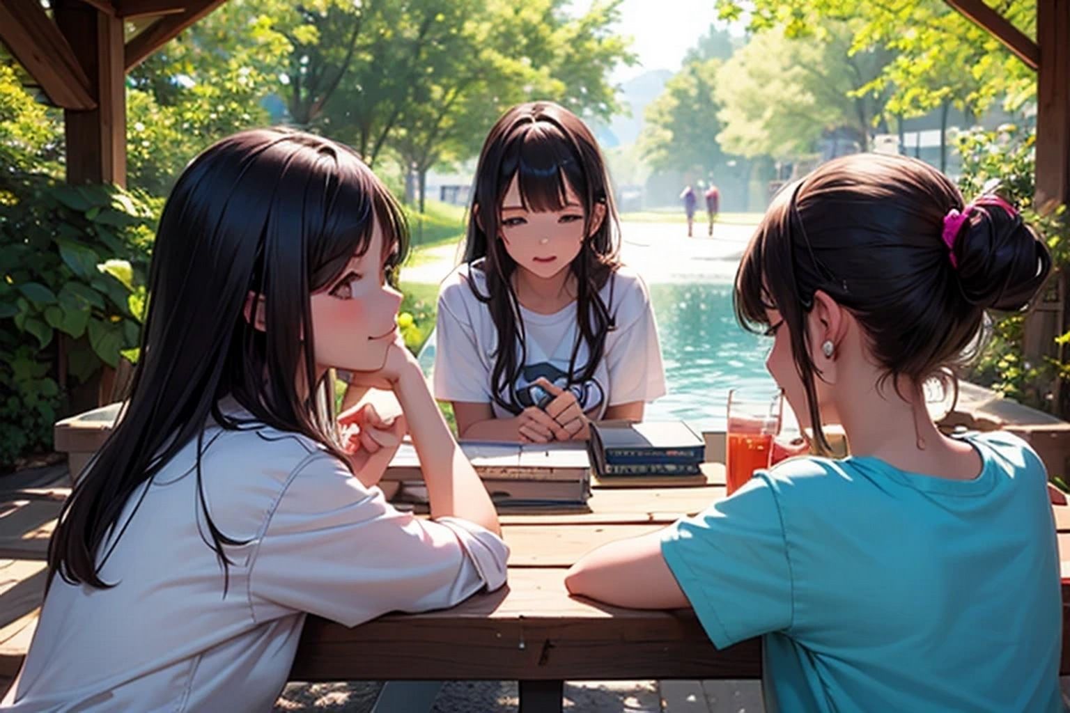 サンプル画像4:サマーキャンプ  背景素材(豊川内角) [d_608780]