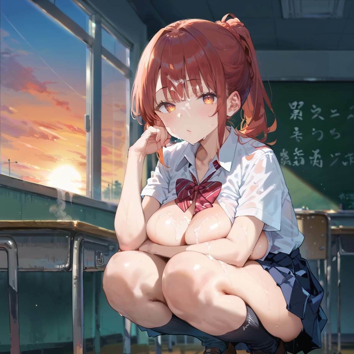 サンプル画像3:夕焼けと君が眩しくて2・190枚(フルーツに語らせたい) [d_608790]