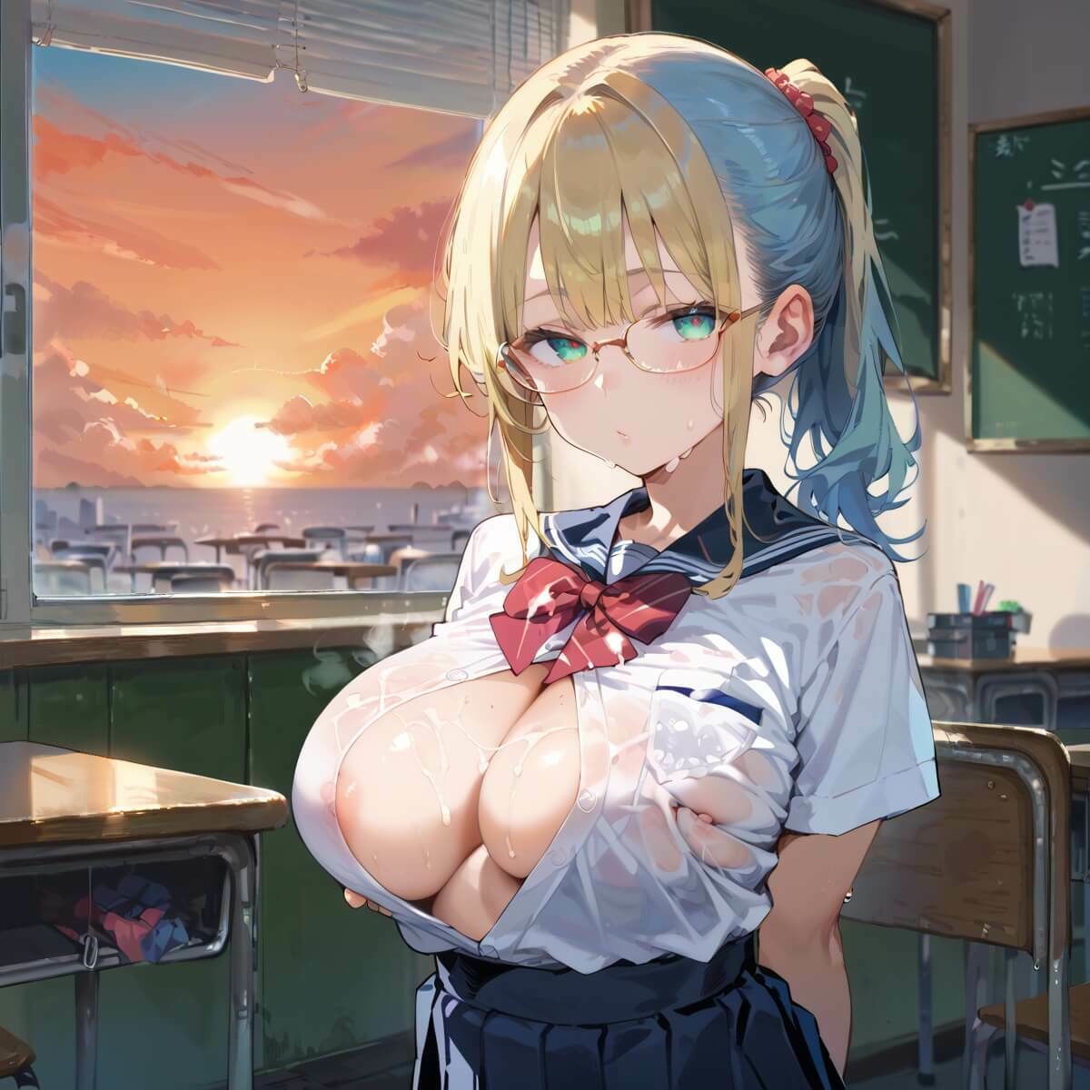 サンプル画像6:夕焼けと君が眩しくて4・190枚(フルーツに語らせたい) [d_608802]