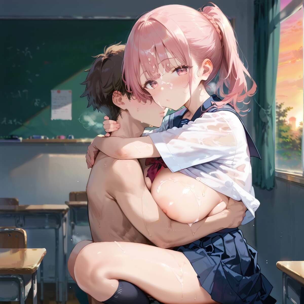 サンプル画像2:夕焼けと君が眩しくて5・190枚(フルーツに語らせたい) [d_608805]