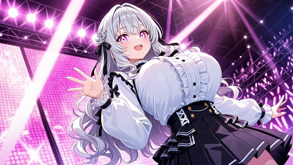 サンプル画像3:爆乳アイドルデュオが撮影現場で淫らに堕ちる中出し調教【4K】(御一堂) [d_608833]