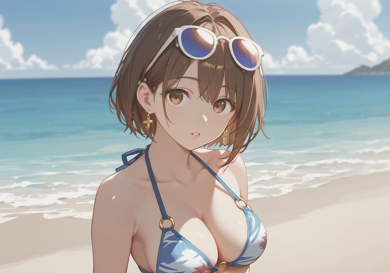 サンプル画像1:夏だ！海だ！ギャルをナンパしてパコパコしよう！(生ハメ帝国) [d_608836]