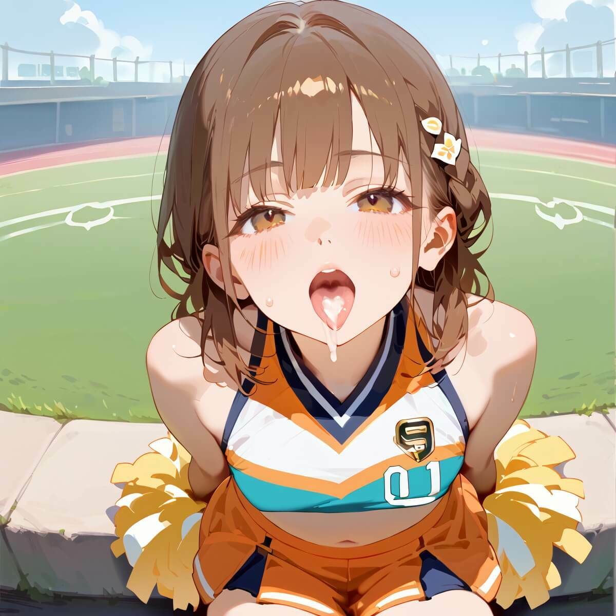 夕焼けのチアの輝く肌に我慢できない5！170枚 ふりふりくん エロ画像10