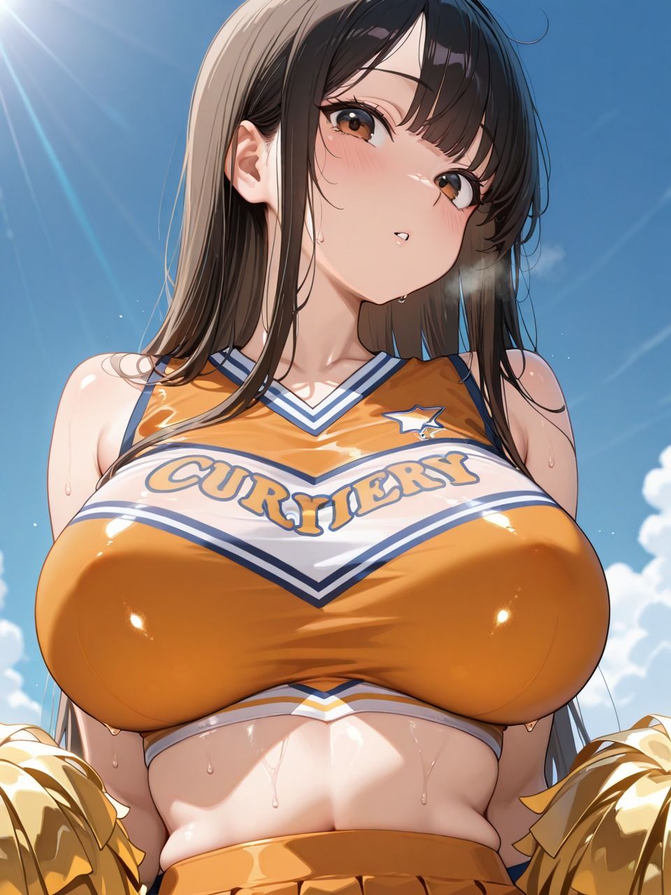 性処理してくれる女子校生チア部  巨乳チアガールがエッチなご奉仕で応援 画像1