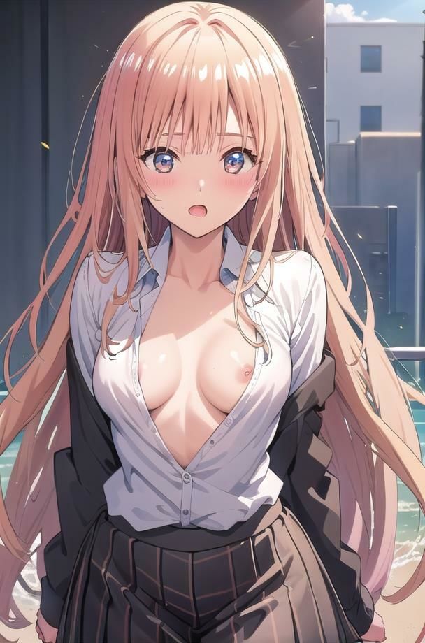 サンプル画像4:【あつがりな私たち】 地球温暖化は深刻化 日本の南に位置する私たちの学校は サウナ状態 服より命を優先した私達が直面したのは カラダの温暖化問題でした・・  ＃17(スタジオかぐや) [d_608935]