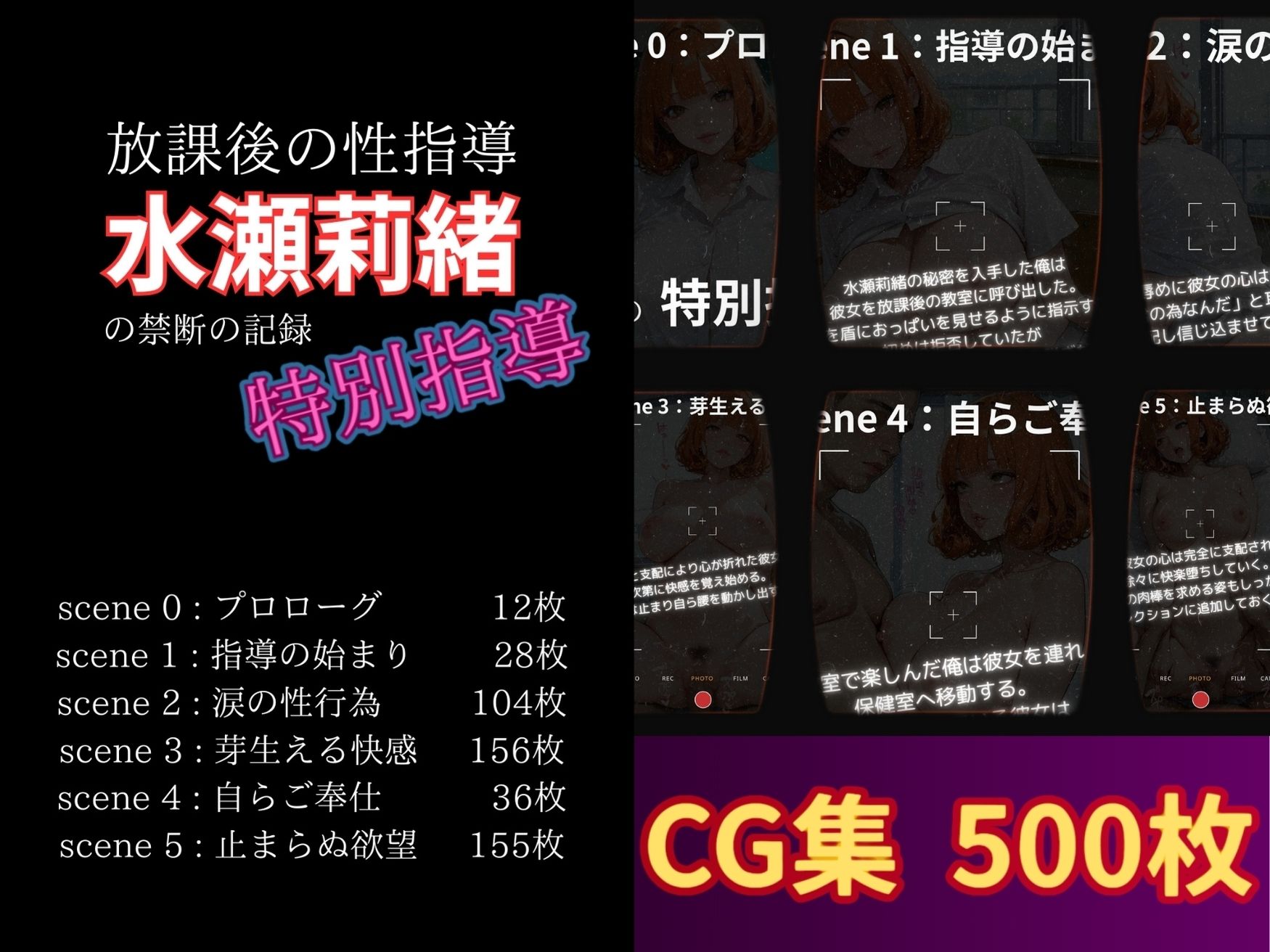 放課後の性指導 〜水瀬莉緒 の禁断の記録-ハメ撮り 画像1