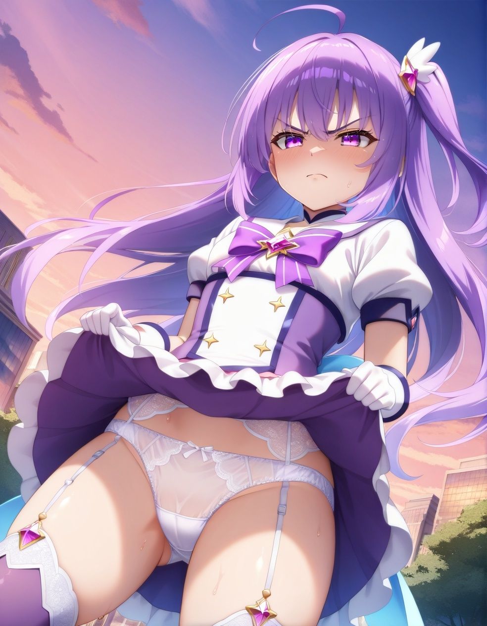嫌な顔でパンツ見せてくる魔法少女 画像8