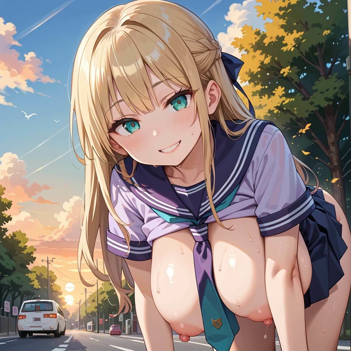 サンプル画像4:帰り道の君が、まぶしすぎて…！えろい230枚(福丸のおうち) [d_609082]