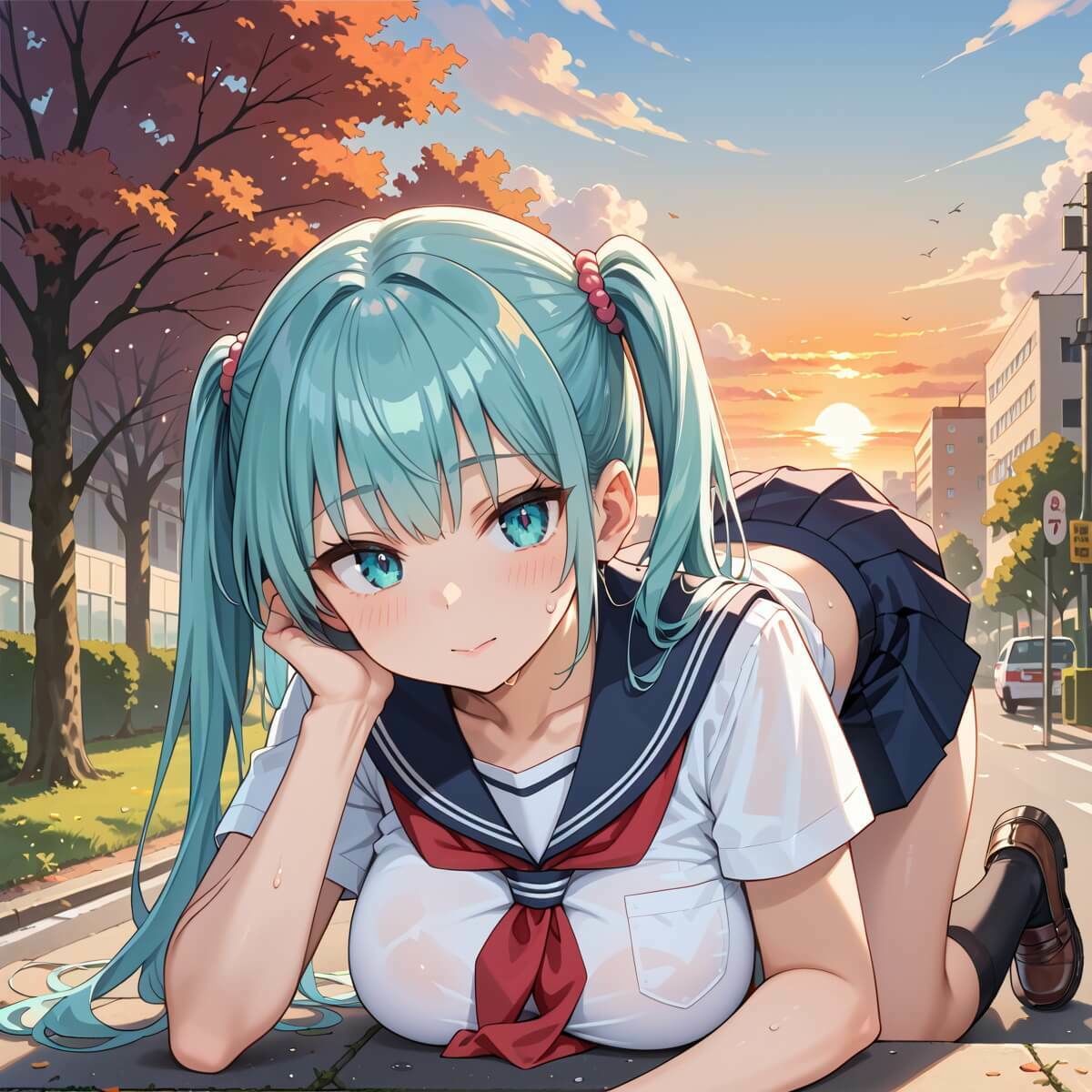 サンプル画像6:帰り道の君が、まぶしすぎて…！えろい230枚(福丸のおうち) [d_609082]