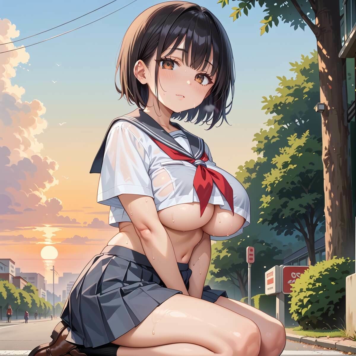 帰り道の君が、まぶしすぎて…！7えろい230枚 画像9