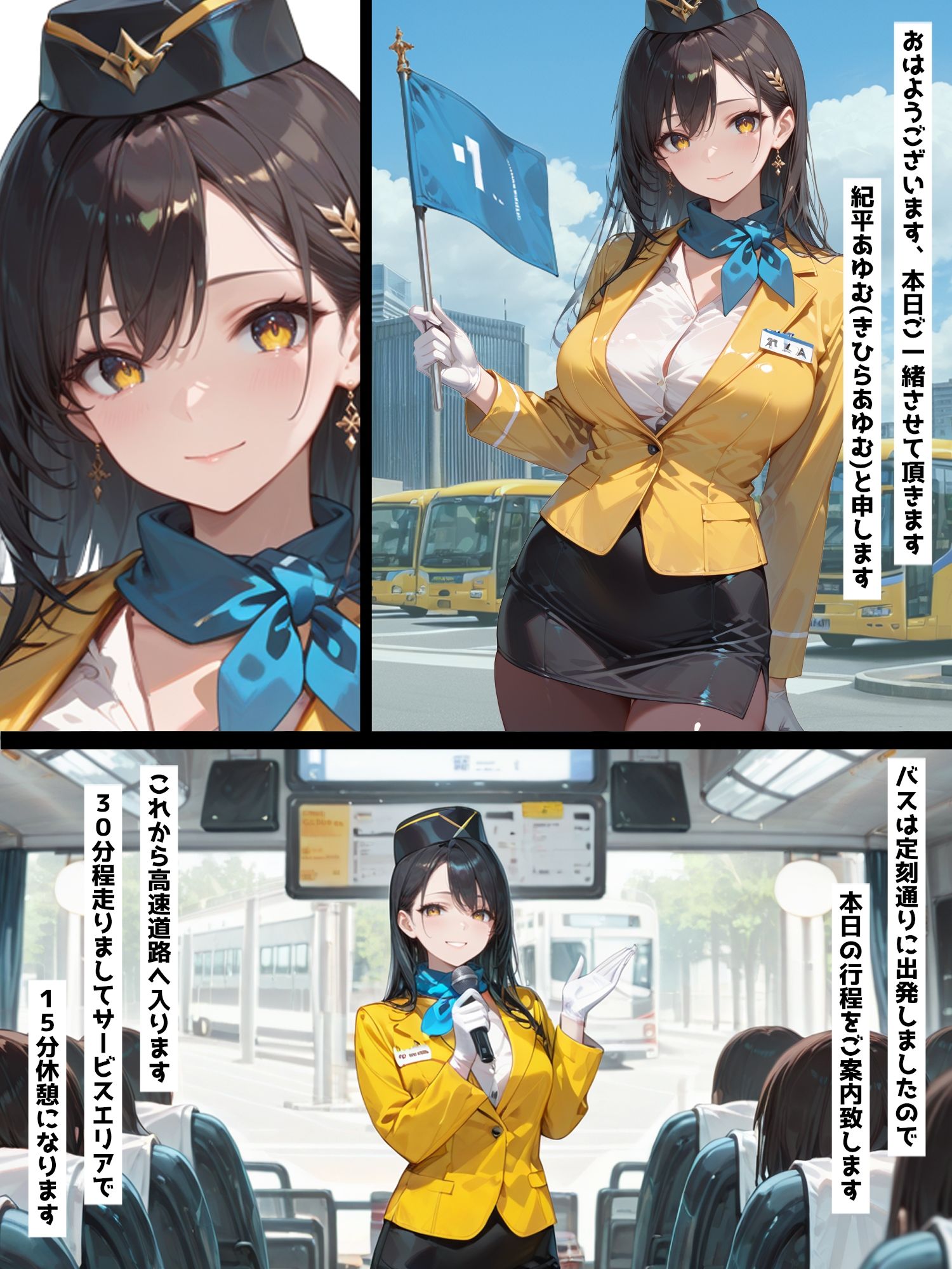 サンプル画像1:イキまくりバスガイド HoneyJunction15【セリフ入有】(彗星レコード) [d_609148]