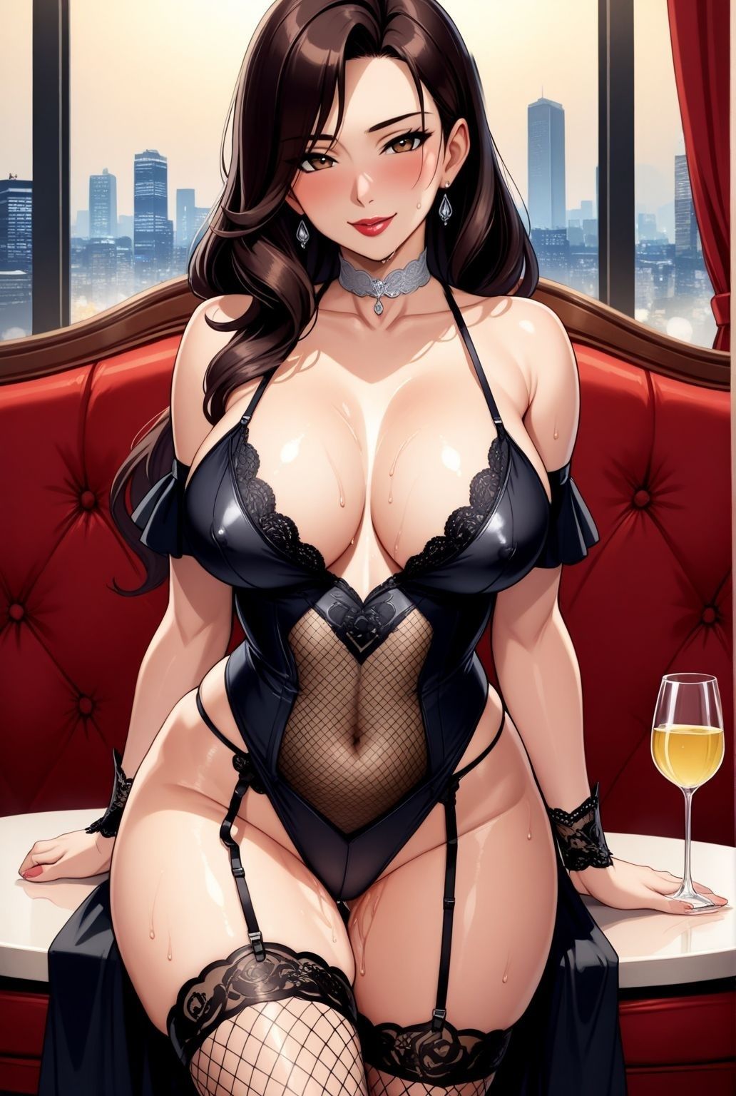 一夜限りの密会 〜人妻熟女とガーターベルト〜かな表記して 画像10