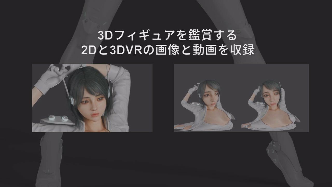 サンプル画像2:2D＋3DVR VIRTUAL FIGURE MODEL:X-018 FILE.01(LIBIDO WORKS) [d_609268]