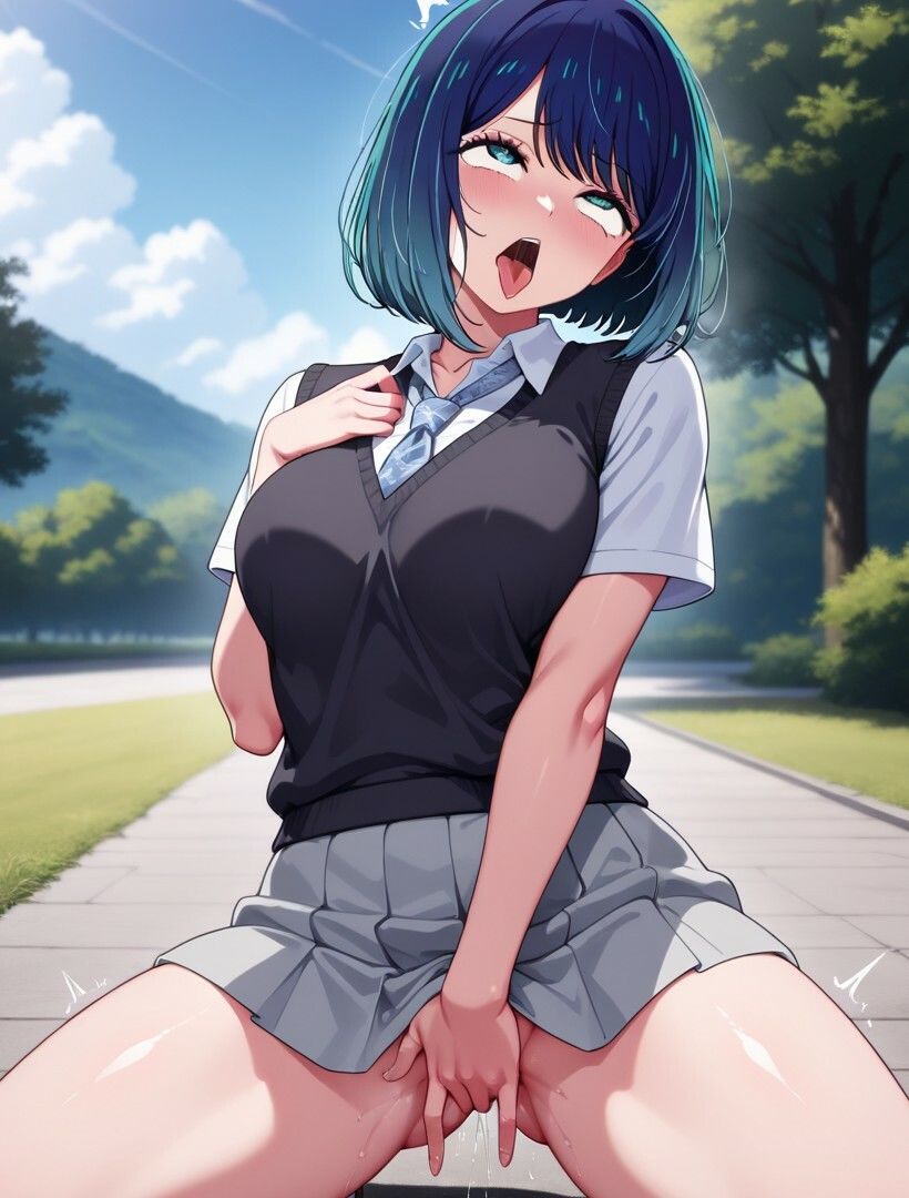 サンプル画像1:野外オナニーCG集 黒〇あかね〜推し〇子〜【全122枚】(絢爛なる肉壺) [d_609292]