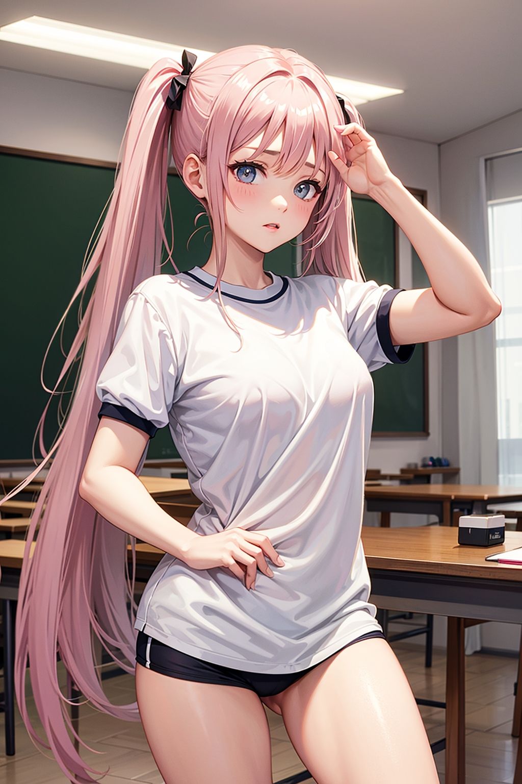 ブルマ日和 キュートなツインテール 画像1