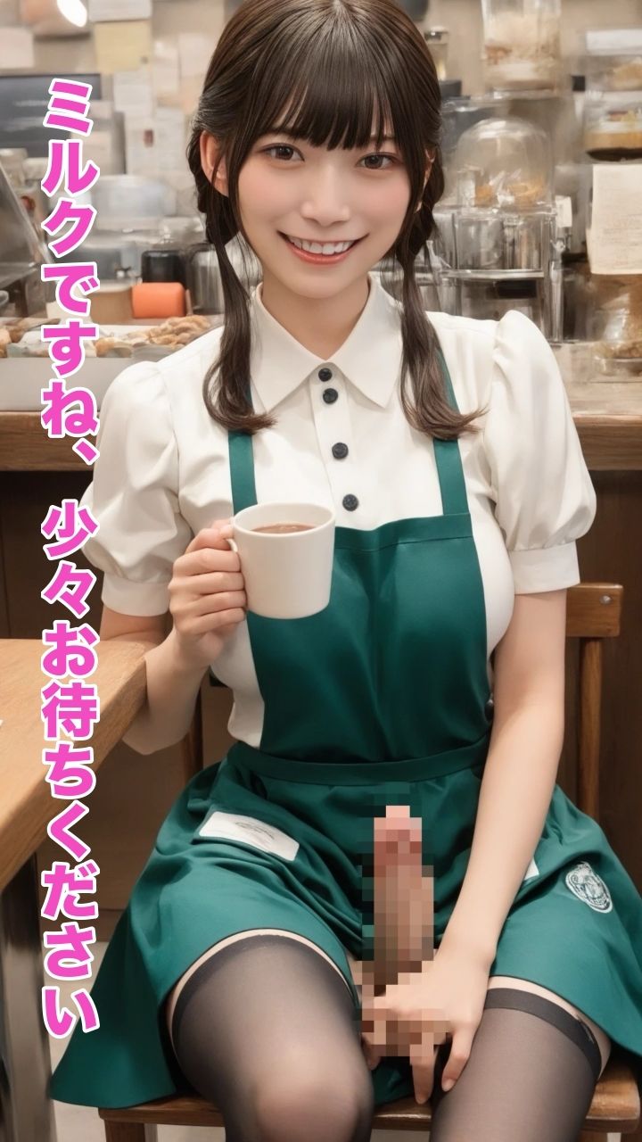 容器放尿 第二弾〈ふたなりカフェ店員さん〉 画像2