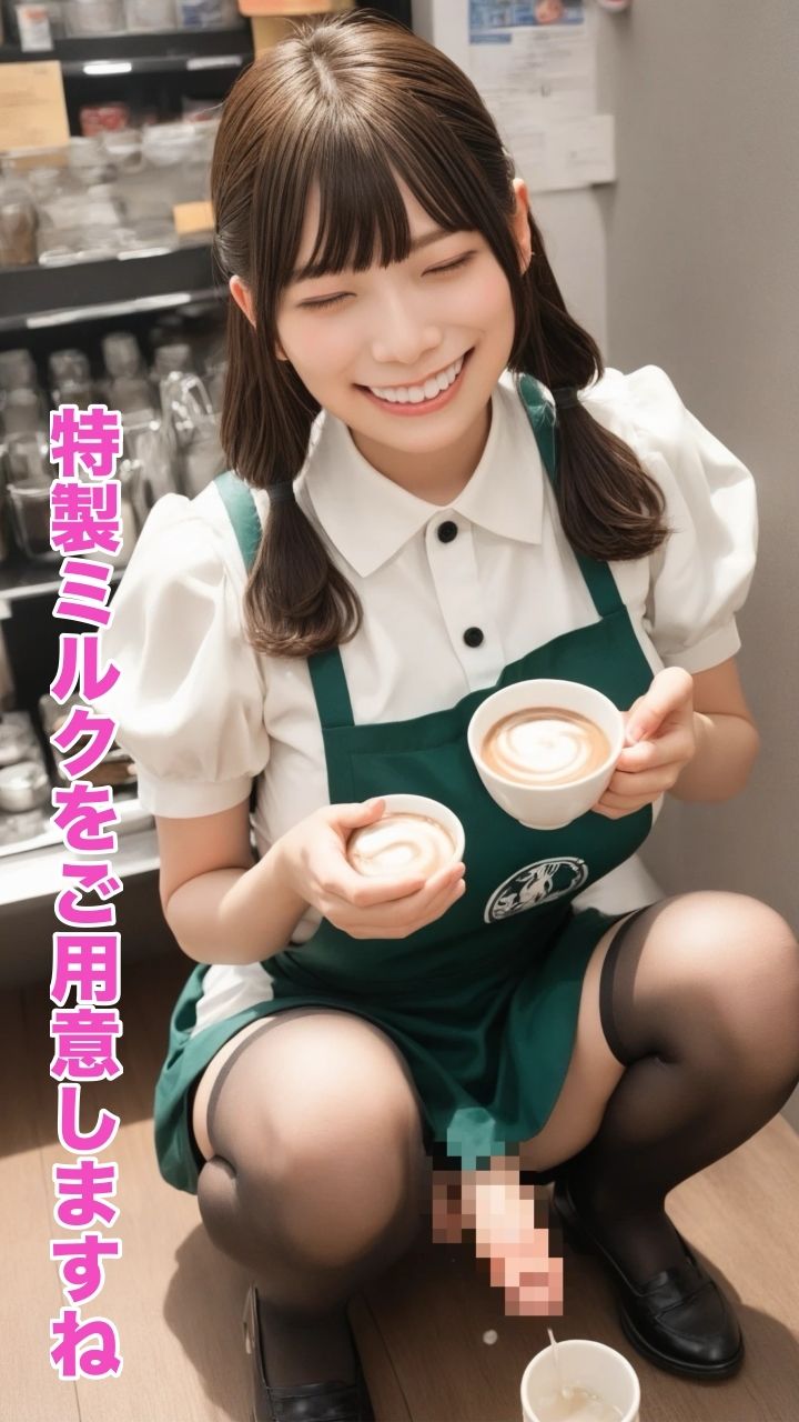 容器放尿 第二弾〈ふたなりカフェ店員さん〉 画像3