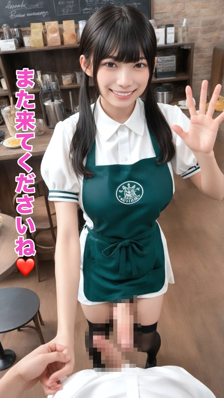 容器放尿 第二弾〈ふたなりカフェ店員さん〉 画像10