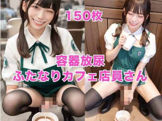 容器放尿  第二弾〈ふたなりカフェ店員さん〉