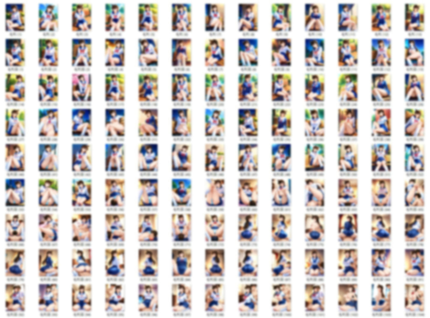 サンプル画像1:毛〇蘭  セーラー服とルーズソックスでえっち(HKMアート) [d_609490]