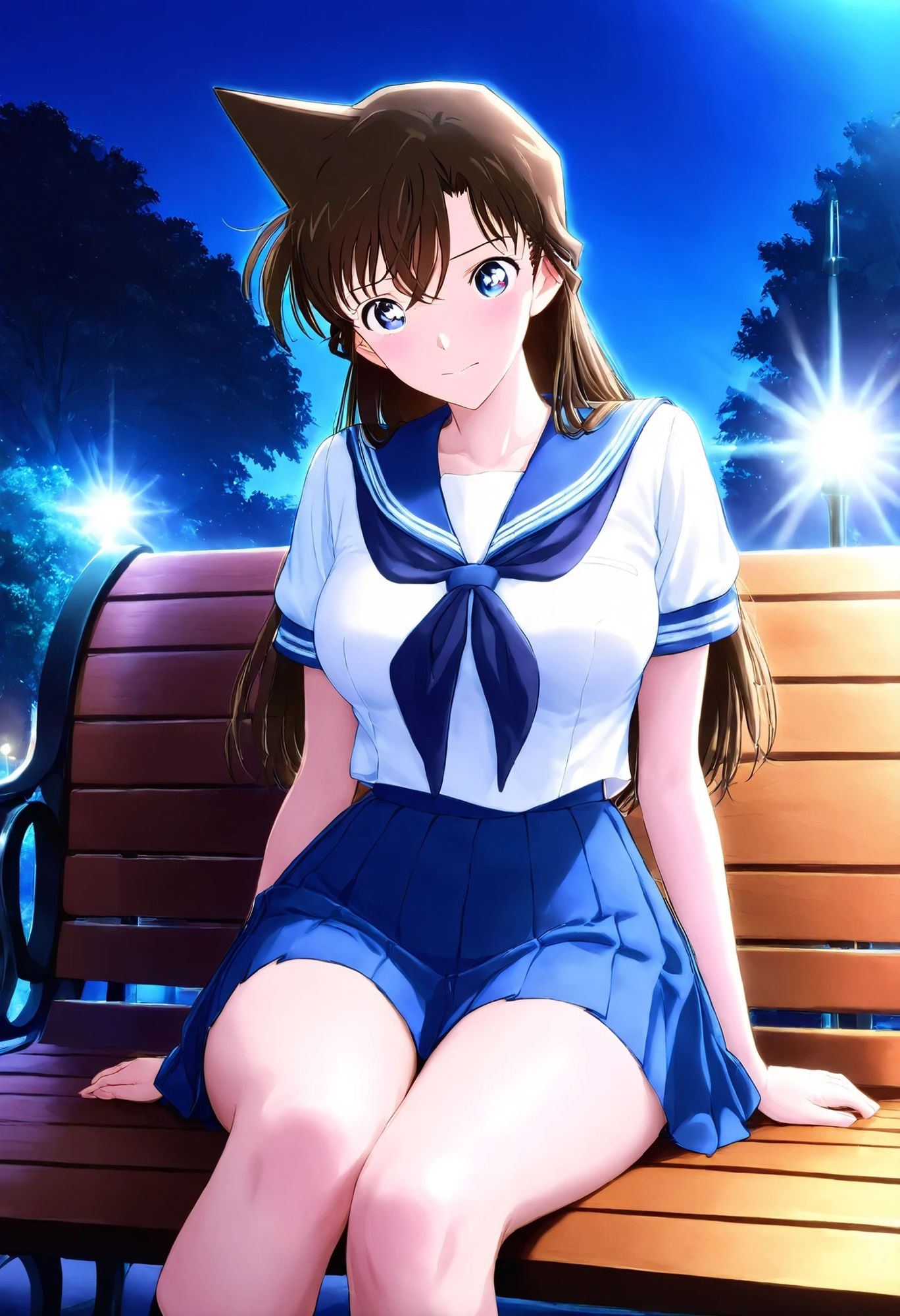 サンプル画像3:毛〇蘭  セーラー服きたら公園の茂みに連れていかれた。(HKMアート) [d_609506]