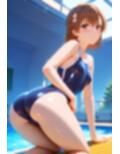 御坂〇琴  スクール水着でおじさんとえっち