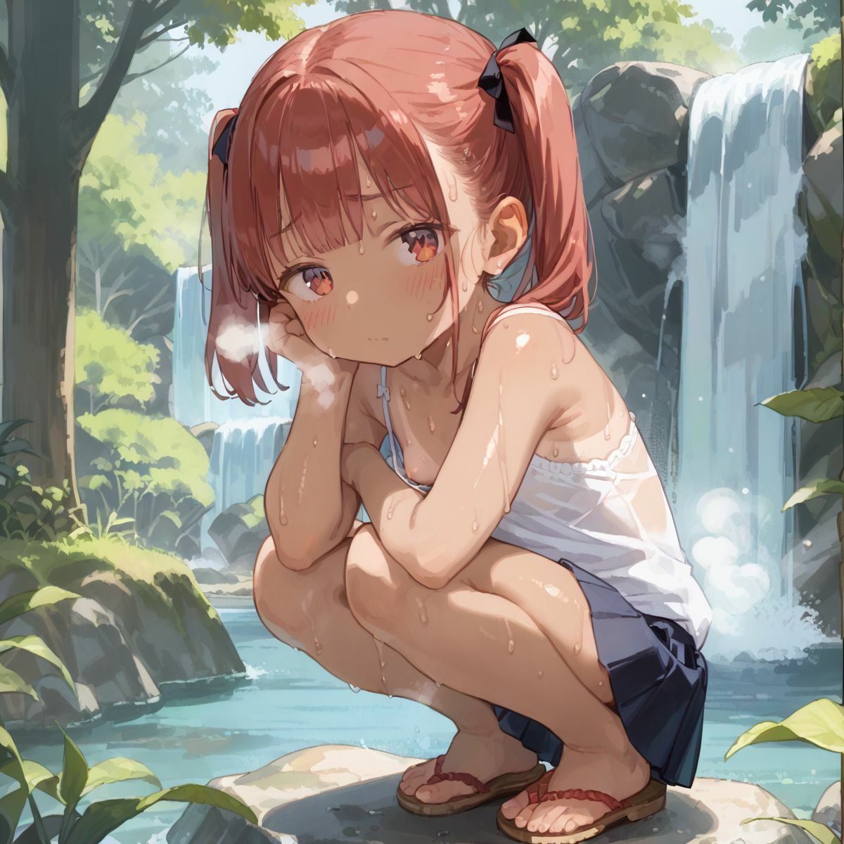 好奇心旺盛すぎるド田舎のこんがりちっぱい娘が食べ放題!011