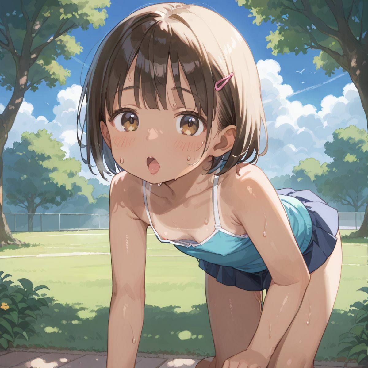 好奇心旺盛すぎるド田舎のこんがりちっぱい娘が食べ放題!02 画像10