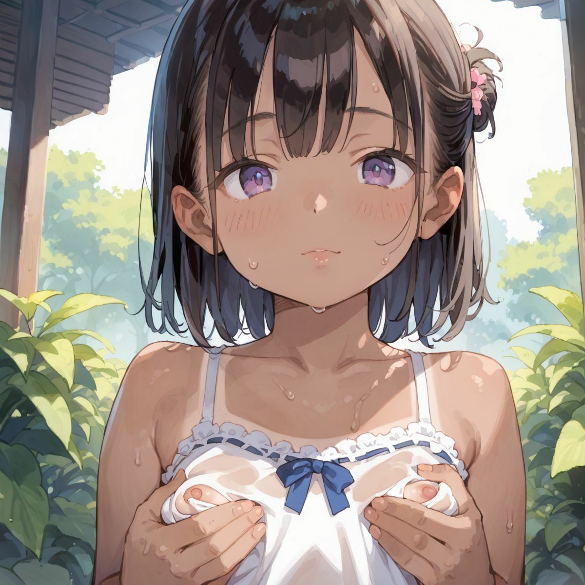 サンプル画像2:好奇心旺盛すぎるド田舎のこんがりちっぱい娘が食べ放題04(ロリもち) [d_609595]