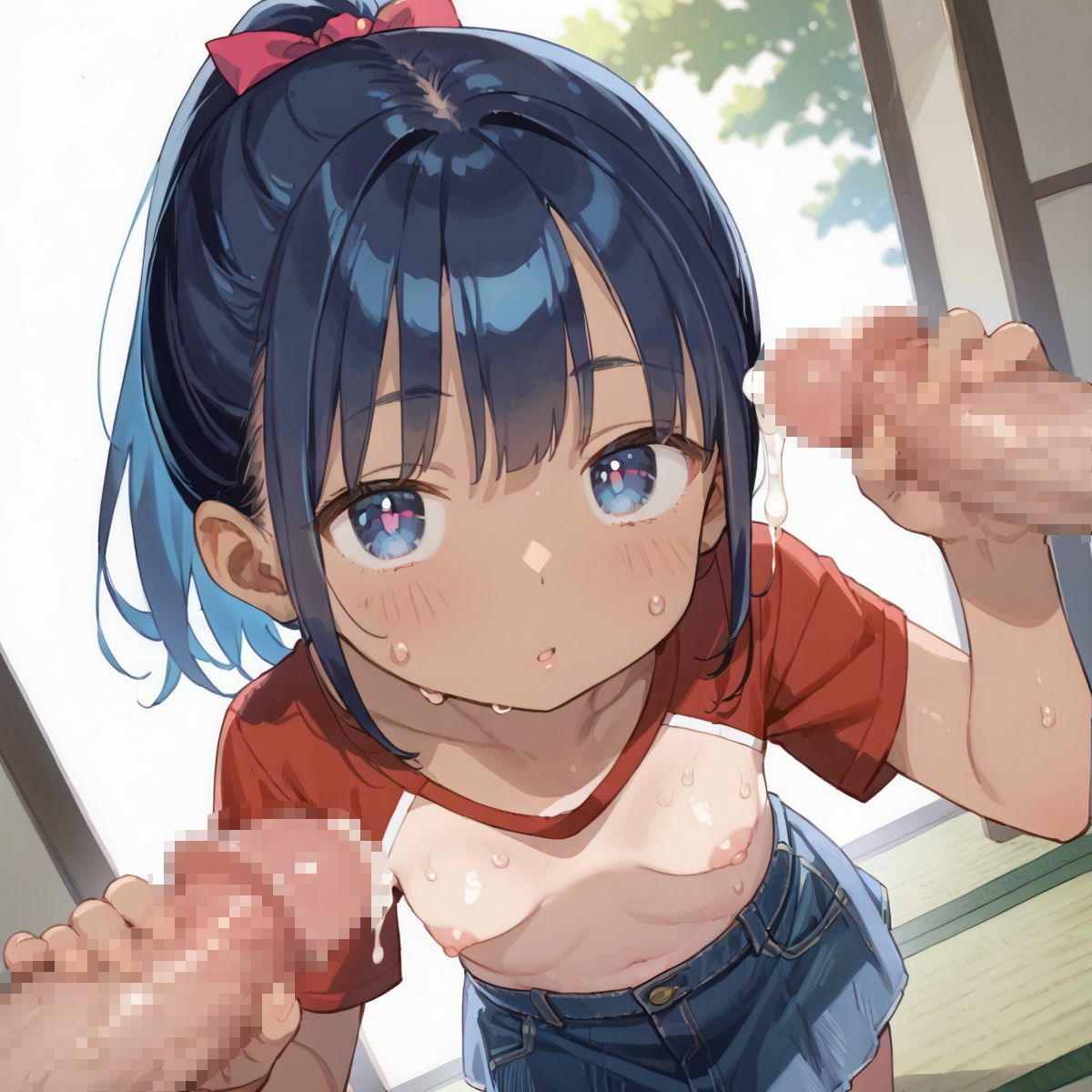好奇心旺盛すぎるド田舎のこんがりちっぱい娘が食べ放題!053