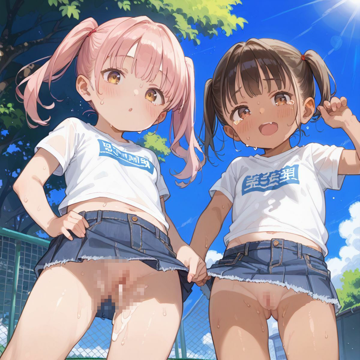 サンプル画像1:好奇心旺盛すぎるド田舎のこんがりちっぱい娘が食べ放題！06(ロリもち) [d_609602]