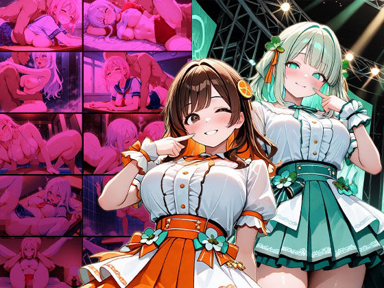 サンプル画像1:爆乳異色ツインアイドルの衣装ズラしハメ撮り【4K】【FANZA専売】(御一堂) [d_609709]