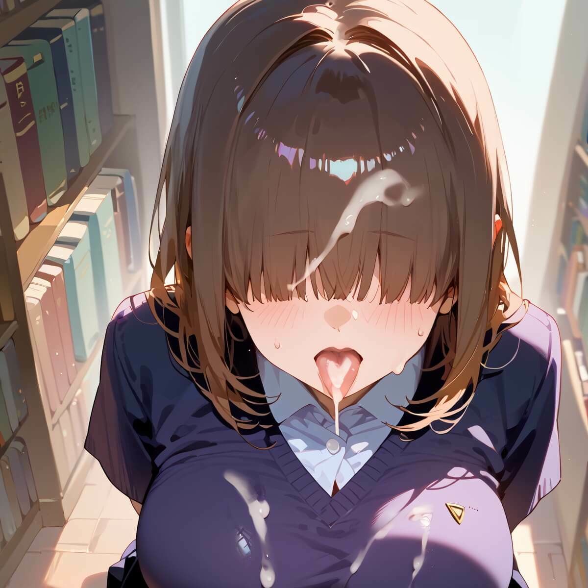 サンプル画像2:Hな地味図書委員8！190枚(よっぴ) [d_609721]