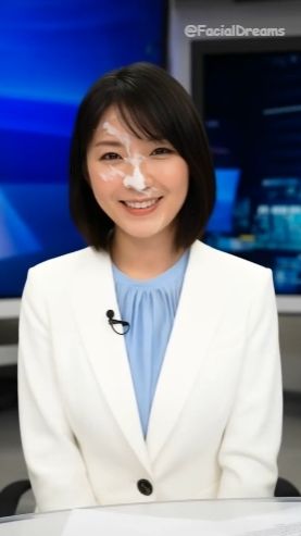 サンプル画像2:顔射後の余韻 – ニュースキャスター編 Vol.2(FacialDreams) [d_609749]